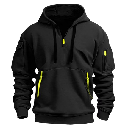 URBAN | Hoodie with zip pockets and drawstring hood