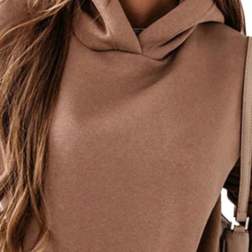 ESSENCE | Camel oversized hoodie dress with pockets – cozy, chic, and versatile. Perfect for casual streetwear looks or laid-back days with effortless style.
